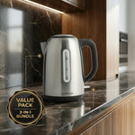 باندل غلاية استانلس من كينوود + مكواة بخار من كينوود - Blanco