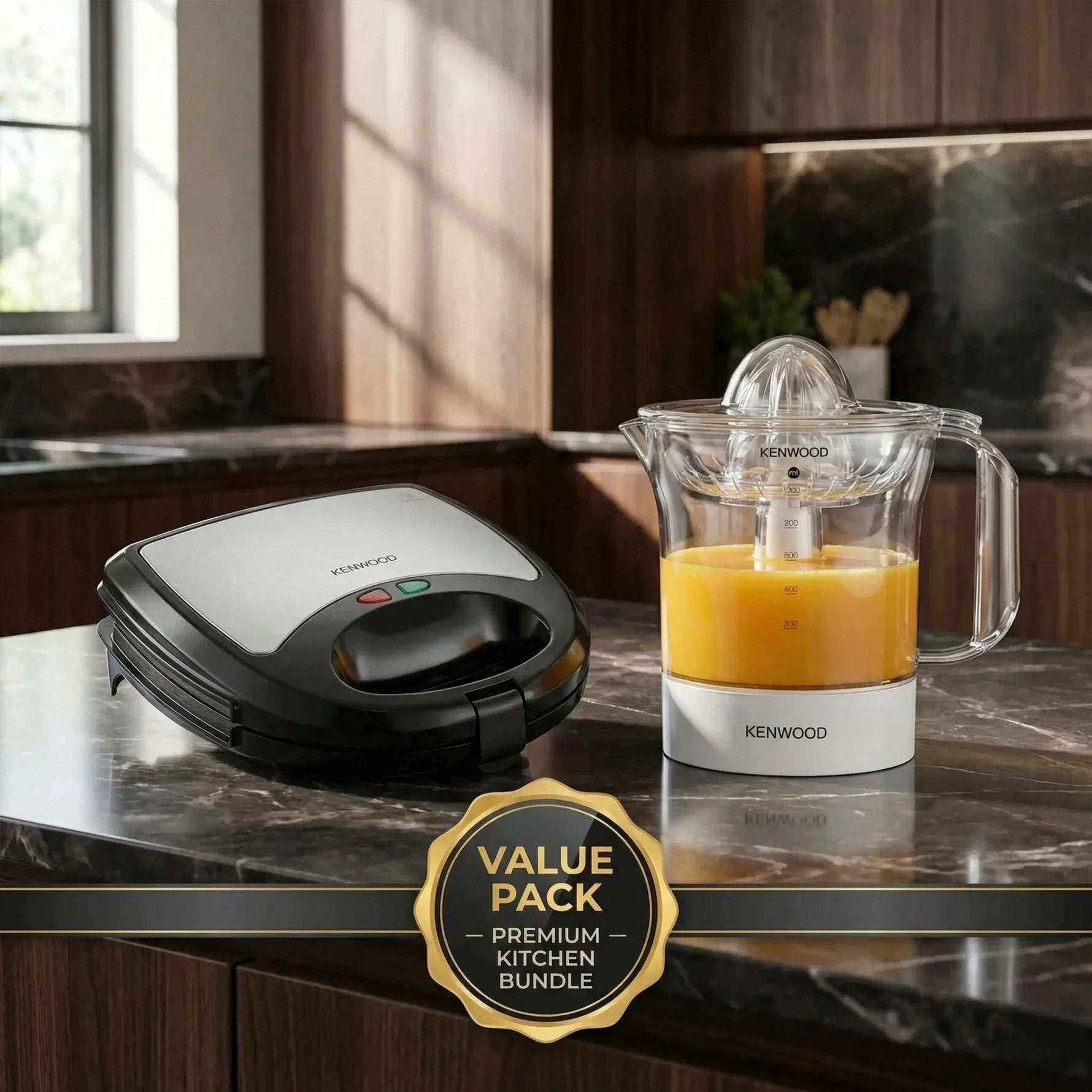 باندل صانع سندوتشات 3×1 + عصارة برتقال من كينوود - Blanco