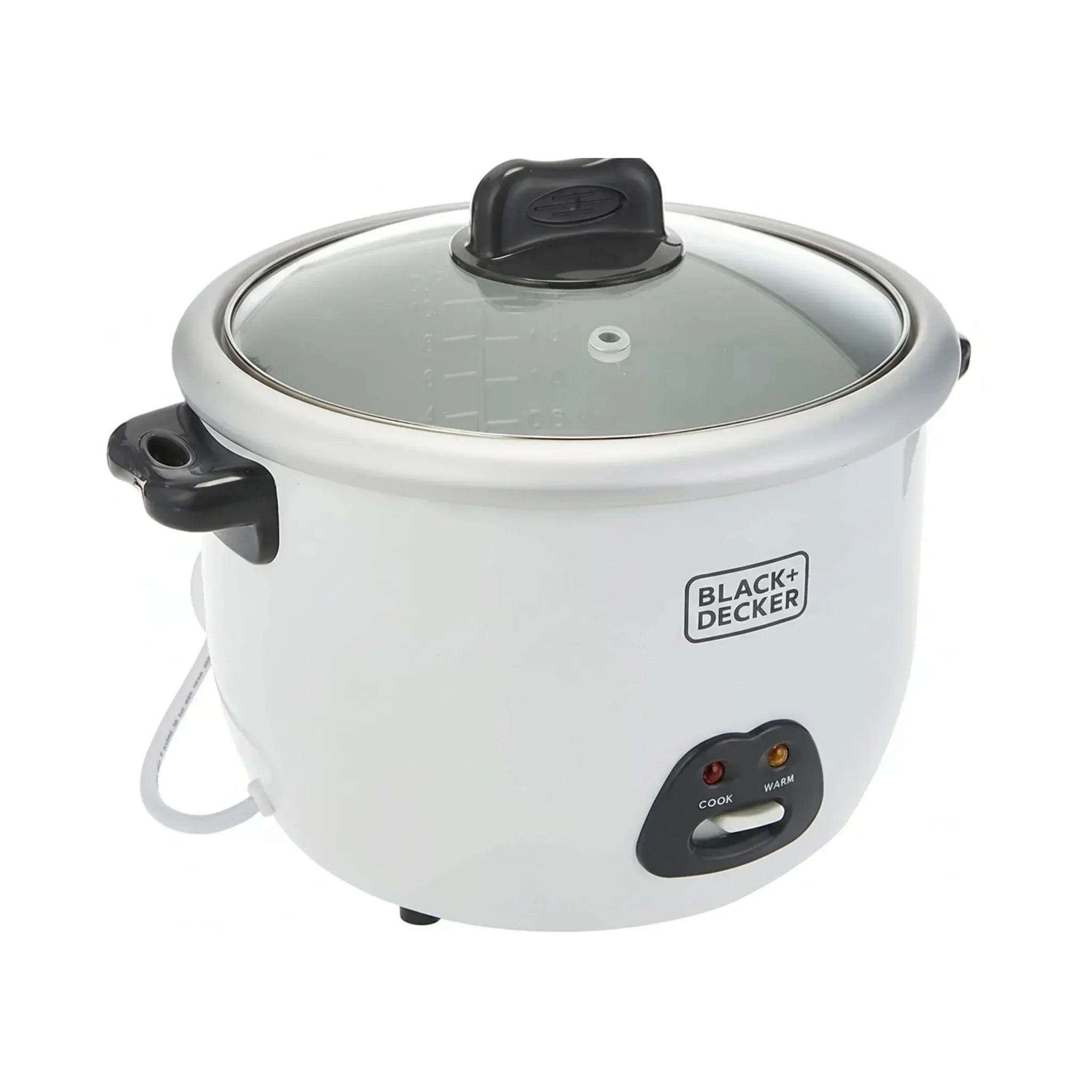 حلة أرز كهربائية بلاك آند ديكر - 1.8 لتر (10 أكواب)، 700 واط، RC1850 - Blanco