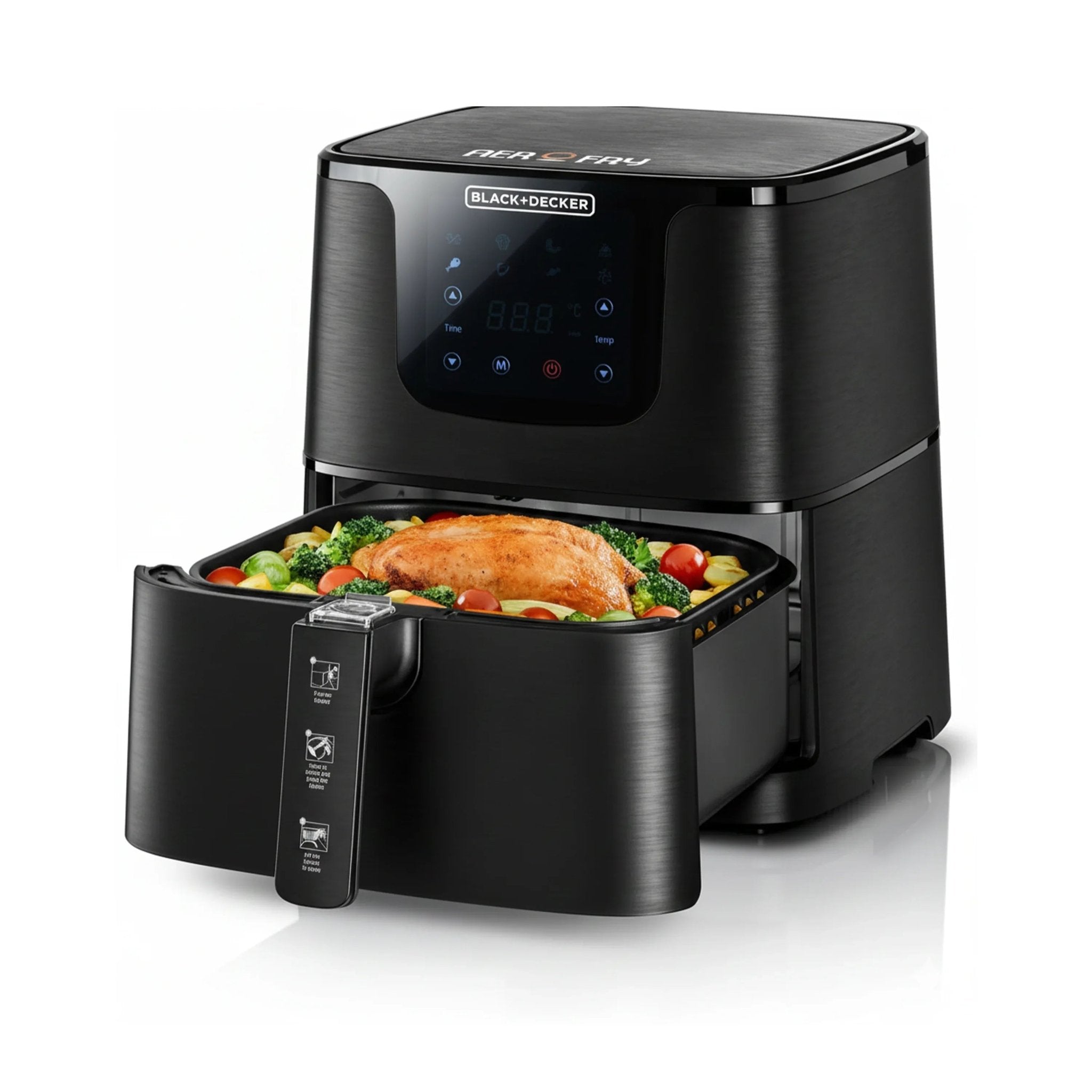 قلاية هوائية بلاك آند ديكر الرقمية - 5.8 لتر، 1700 واط، AF700 - Blanco