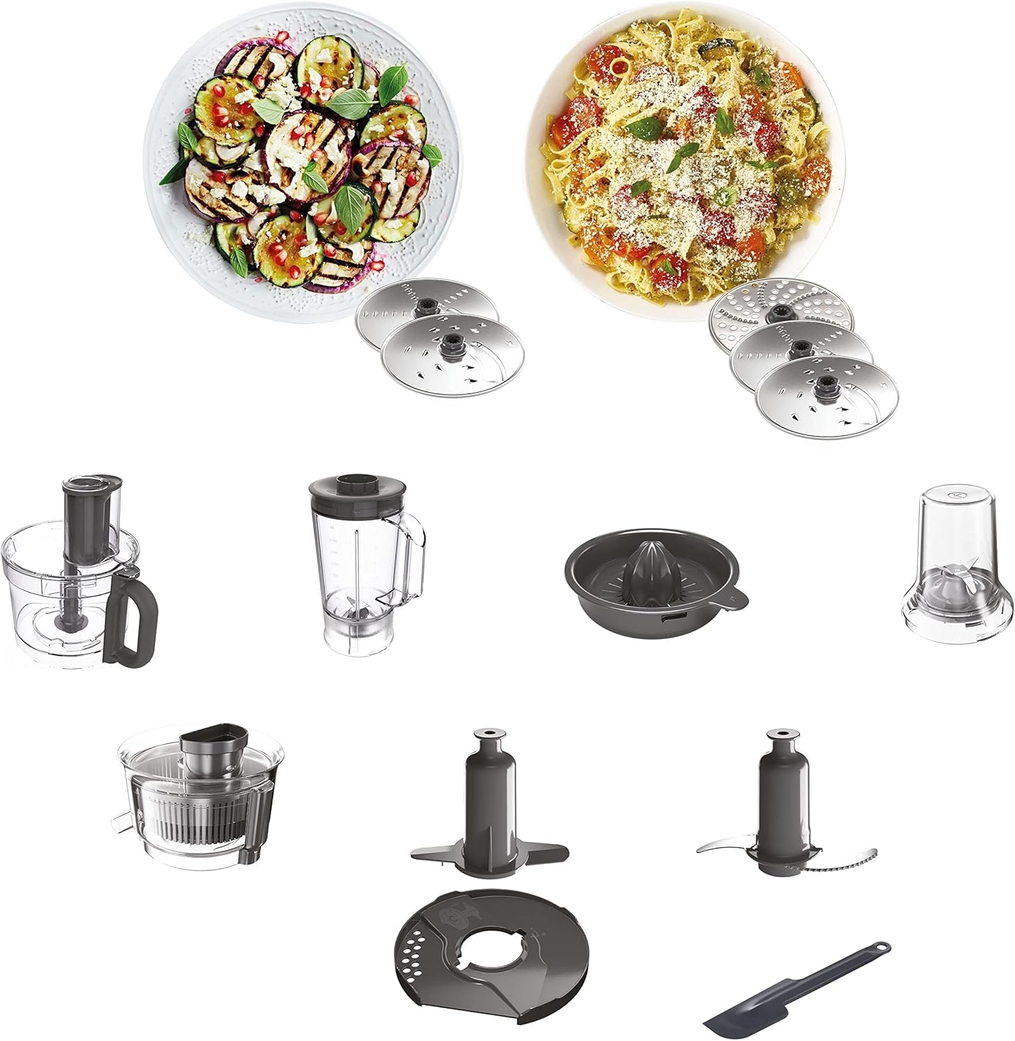 محضر طعام كينوود 1000 وات - بسعة 1.5لتر للخلاط، FDP65.750 - Blanco