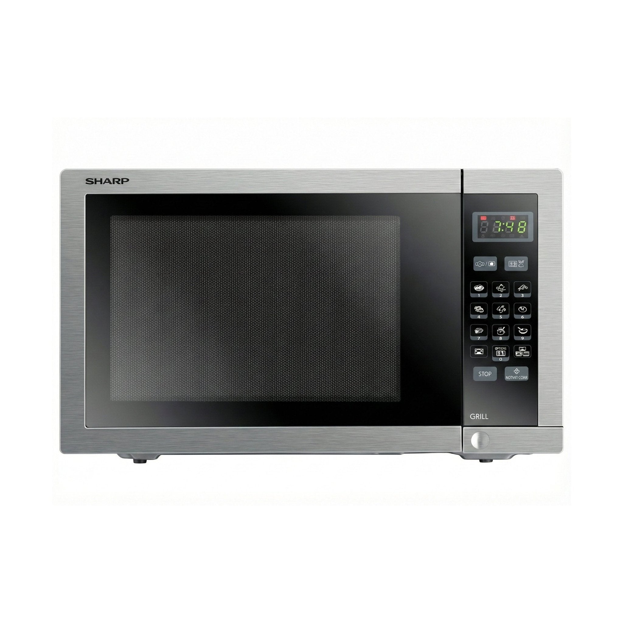 ميكروويف شارب ديجيتال 34 لتر - 9 قوائم طهي تلقائية، R - 77AT (ST) - Blanco