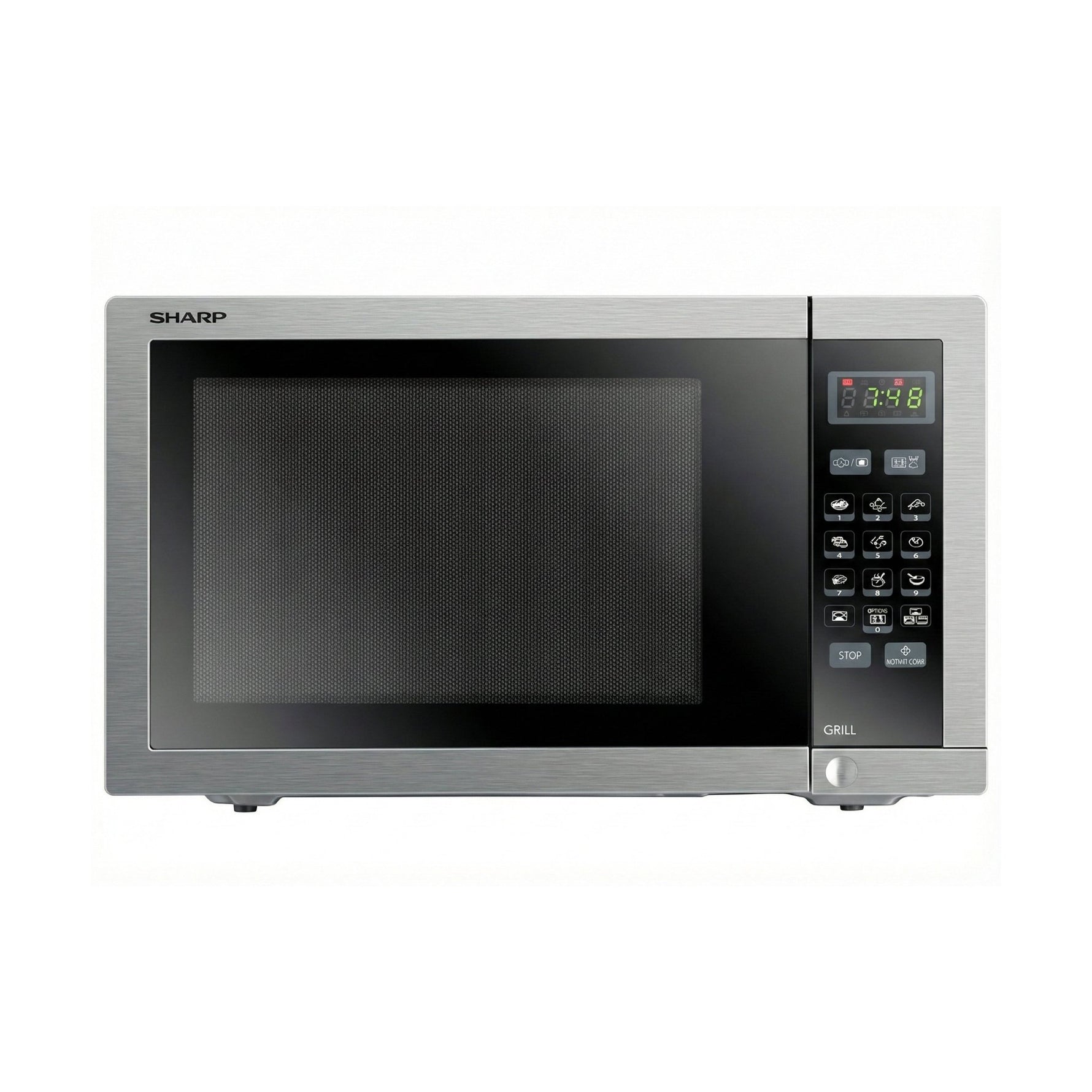 ميكروويف شارب ديجيتال 34 لتر - 9 قوائم طهي تلقائية، R - 77AT (ST) - Blanco