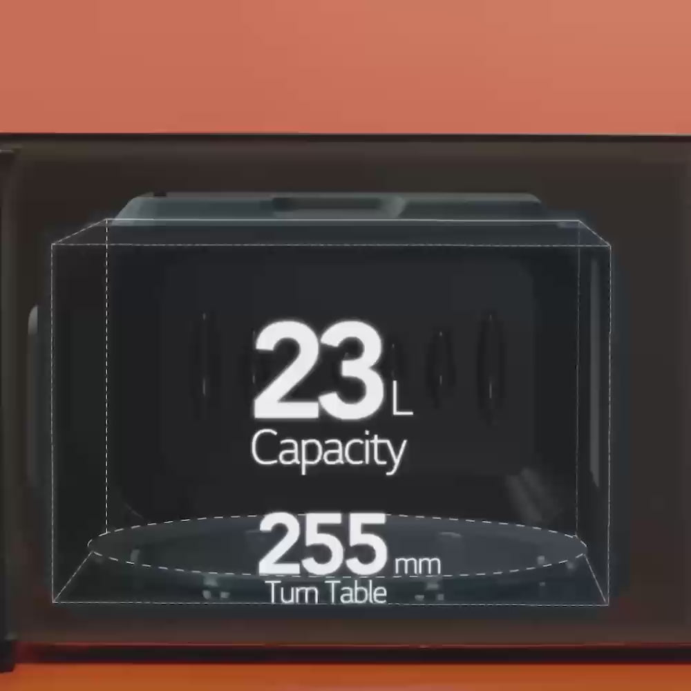 ميكروويف LG  MH8265DIS  مع شواية - سعة 42 لتر -Black (Smart Inverter)